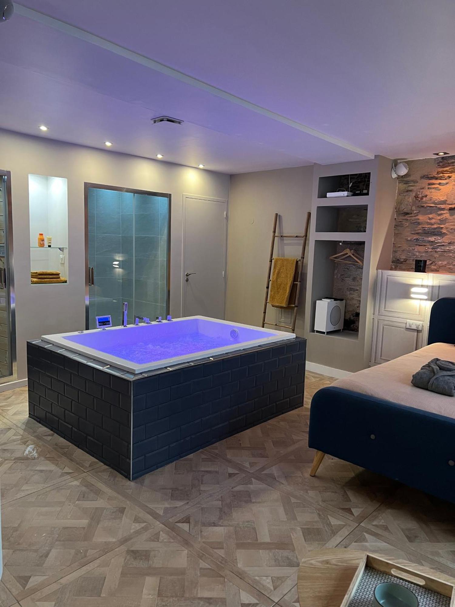 Appartement Avec Jacuzzi Sauna & Home Cinema - Nid D'Angers Exteriör bild